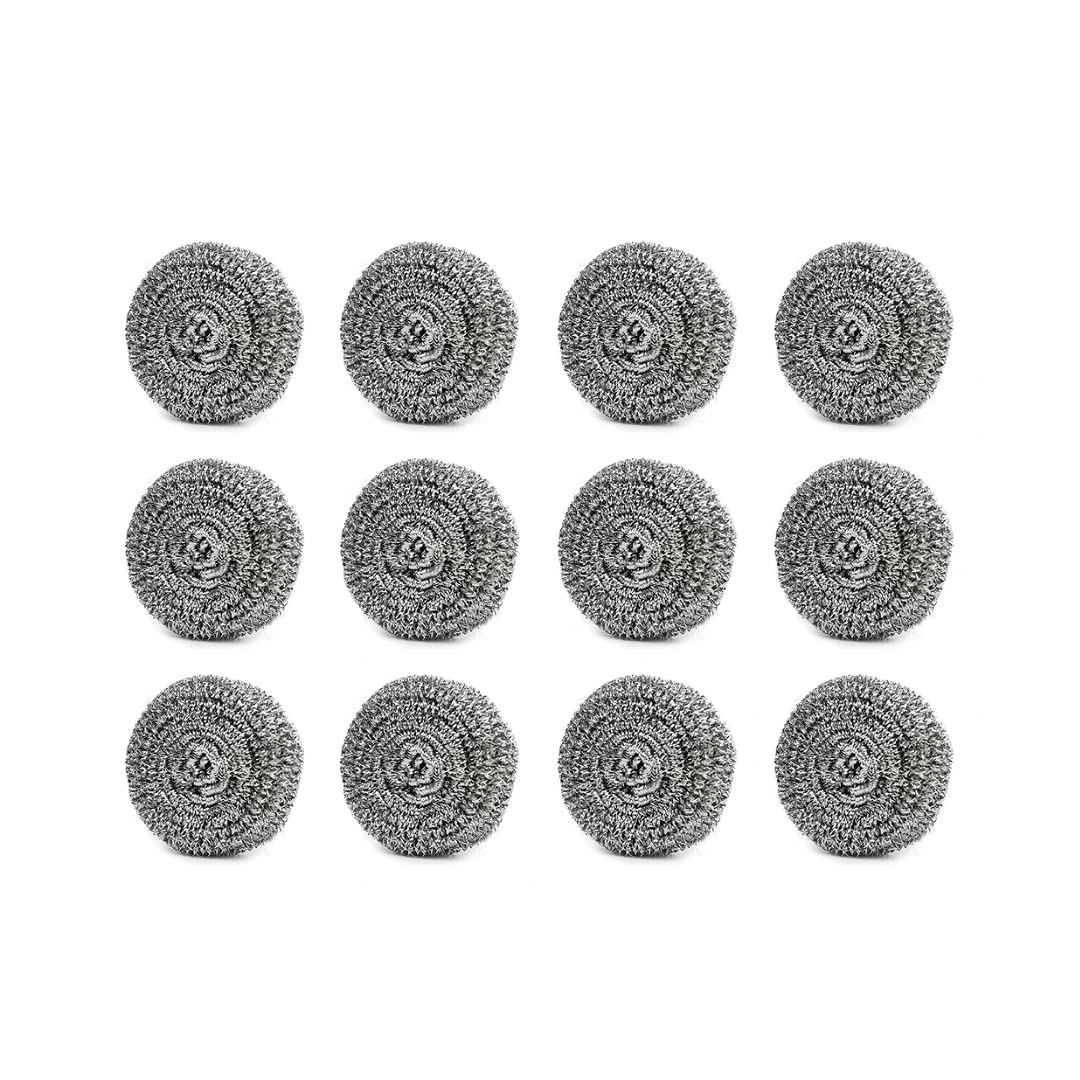 Sulfar Round Shape Stainless Steel Ball Scrubber (Pack of 12), Black (2388) (B09BYPGXKB) Amazon Price History, Amazon Price Tracker