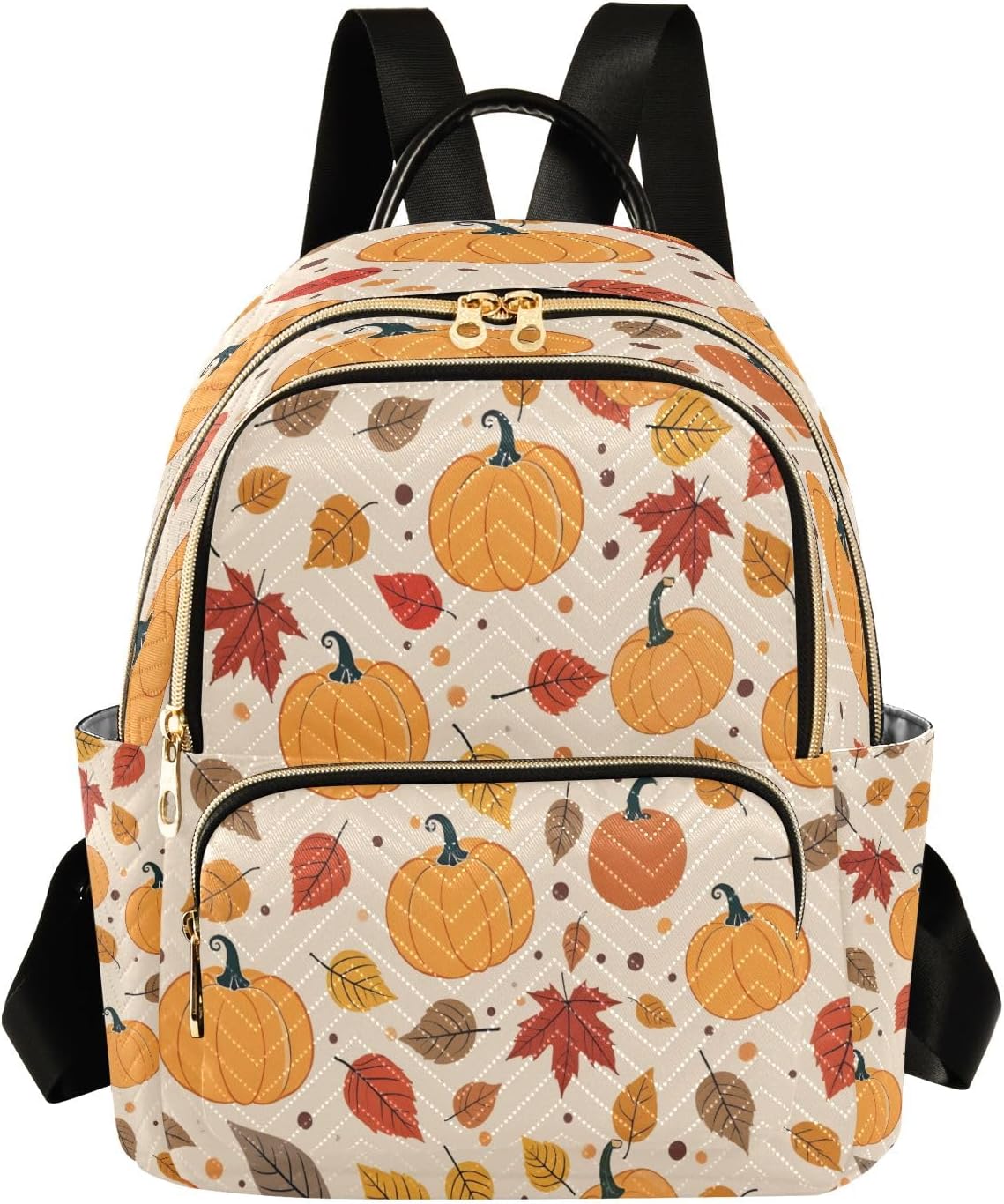 Maple Leaf Pumpkin Backpack Purse for Women | Casual Travel Rucksack