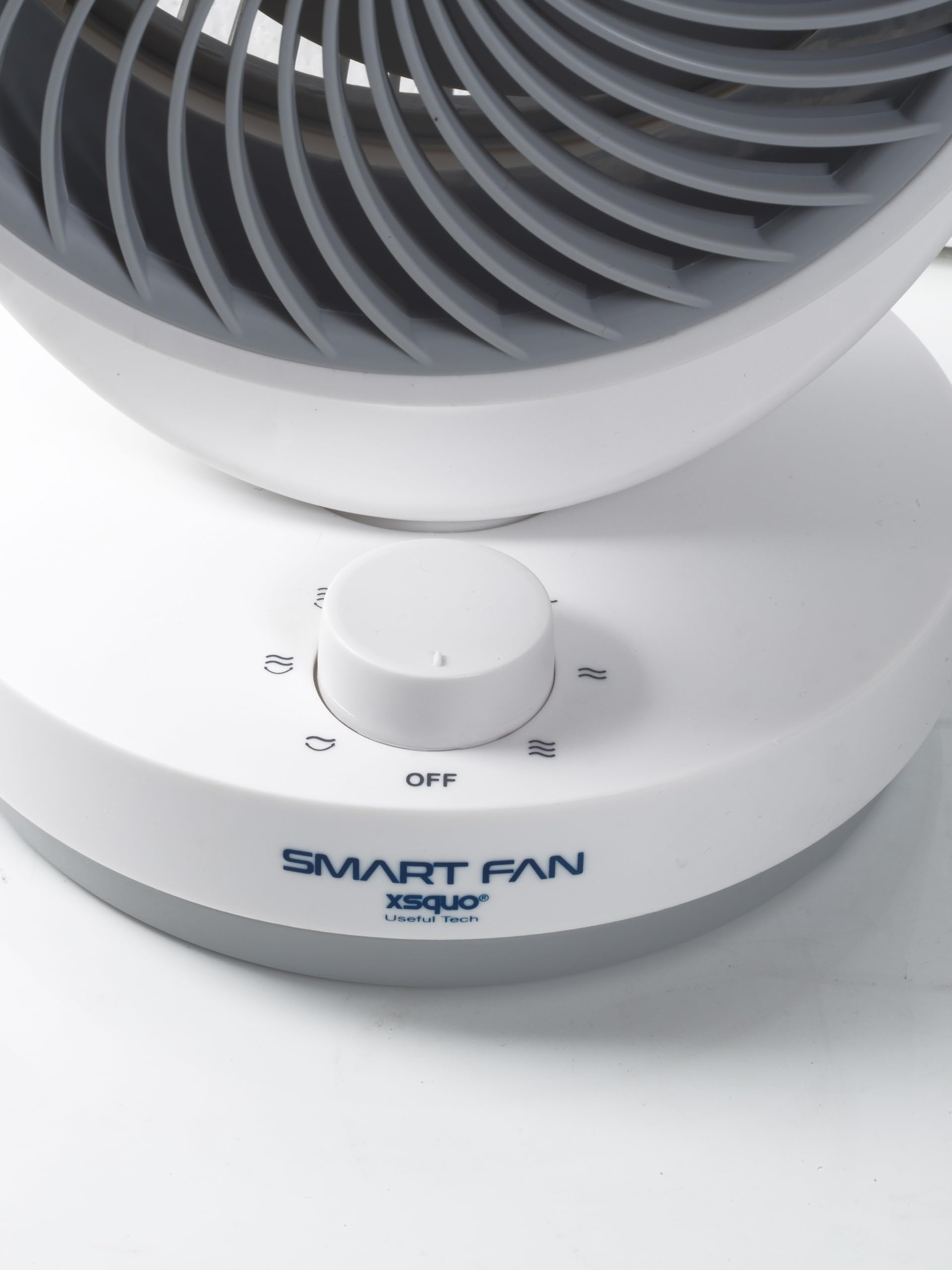 XSQUO Useful Tech Smart Fan, ventilatore da tavolo silenzioso, portatile, intelligente per casa, ufficio, camera da letto, soggiorno, cucina, sala da pranzo, comodino