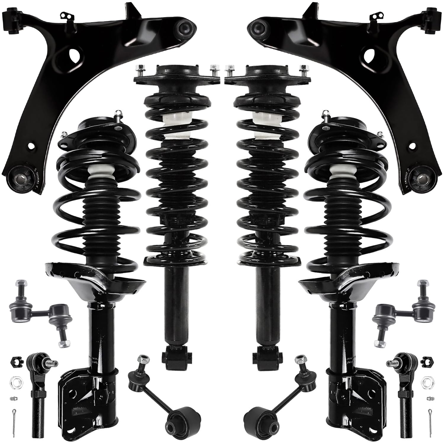 Detroit Axle - 12pc Suspension Kit for 2009-2013 Subaru Forester Non Turbo