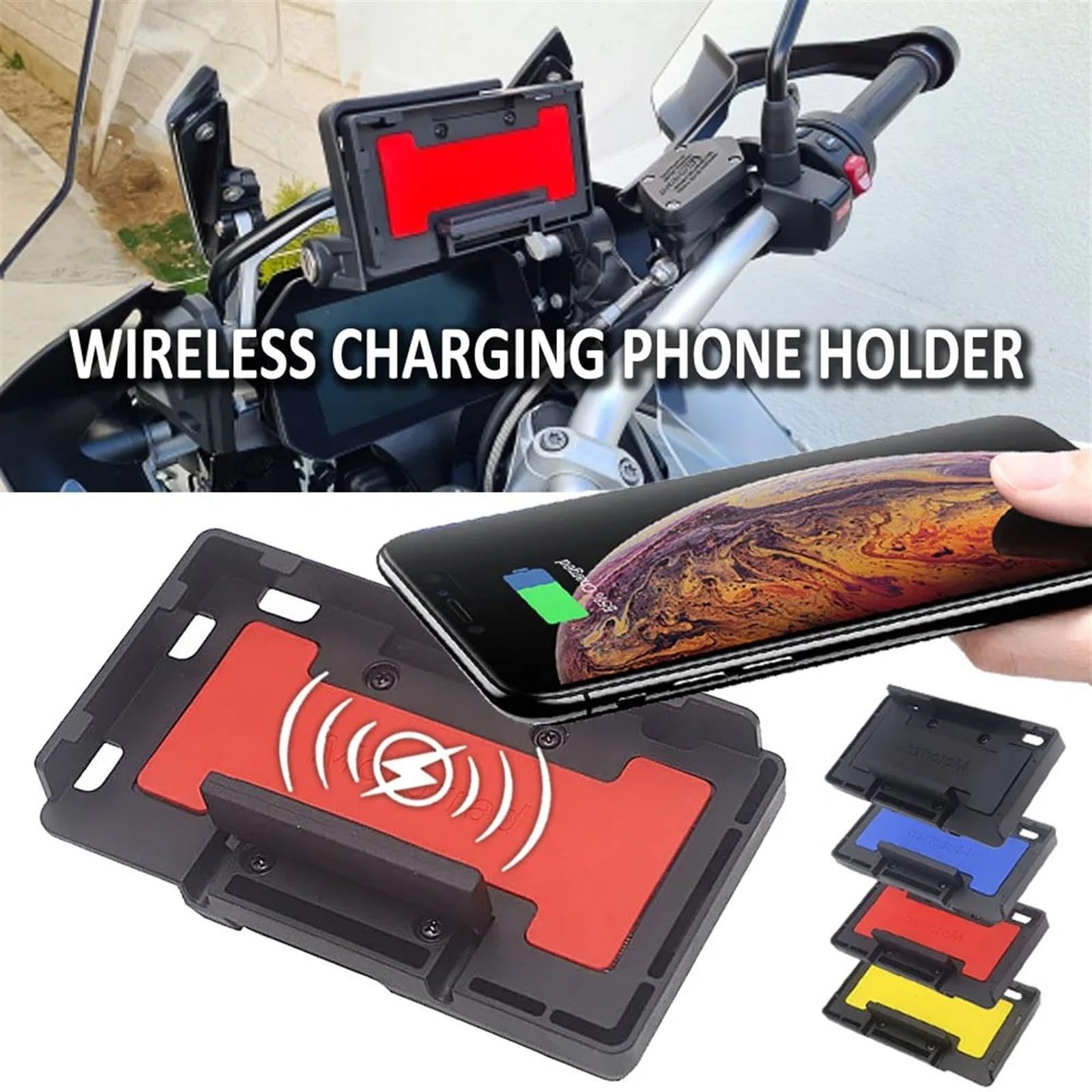 Support Téléphone Avec Chargeur Sans Fil Pour BMW R1200GS, R1250GS, S1000