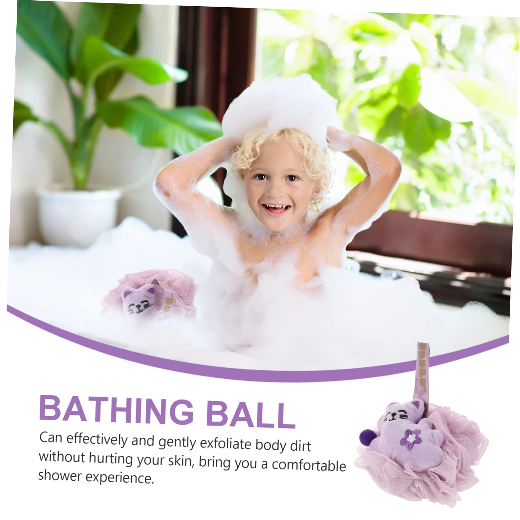 Baluue 6pezzi Loofah Esfoliante Per Doccia Per Della Design Per e Adulti Facile Appendere e Asciugare