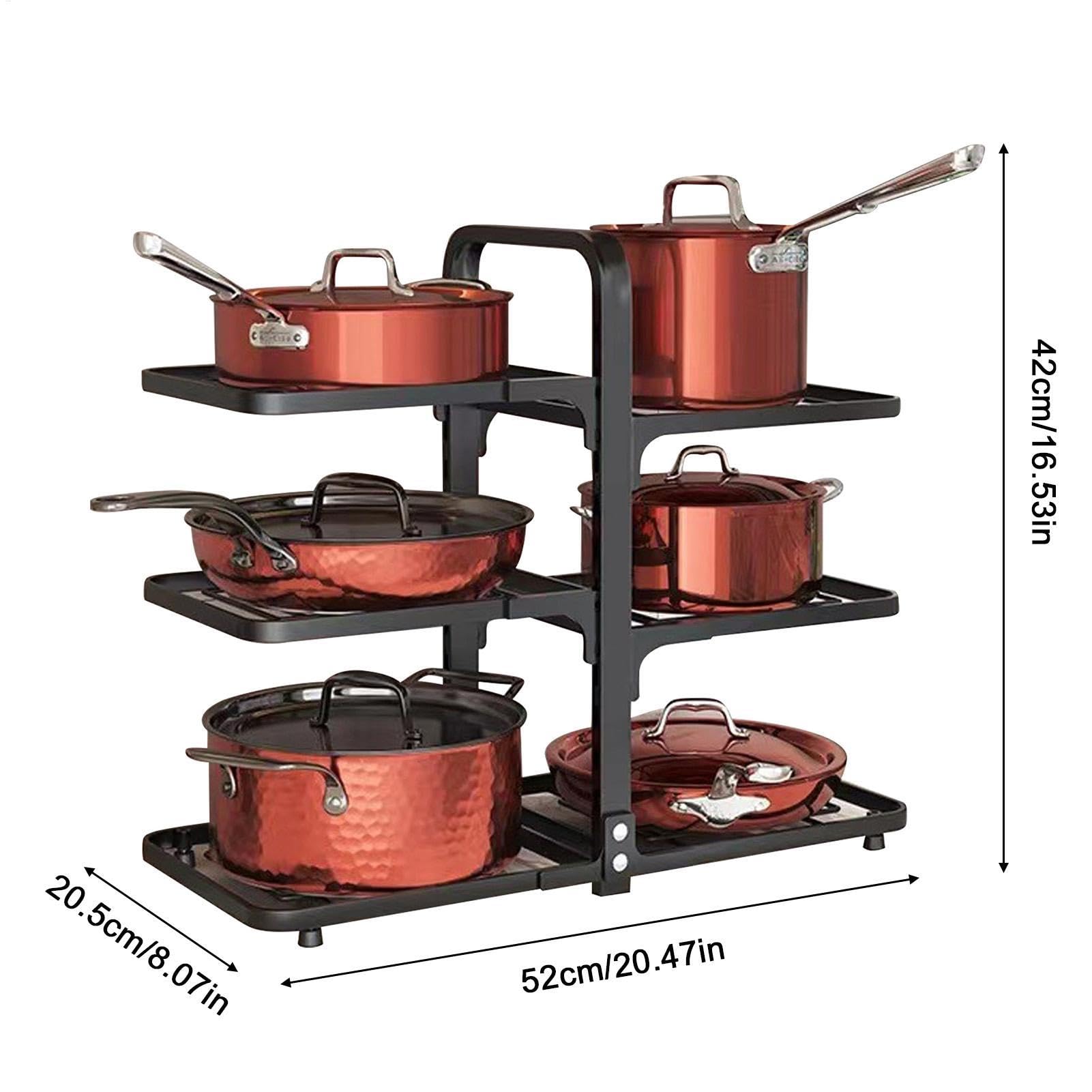 Organisateur de rangement sous meuble pour casseroles et poêles Étagère