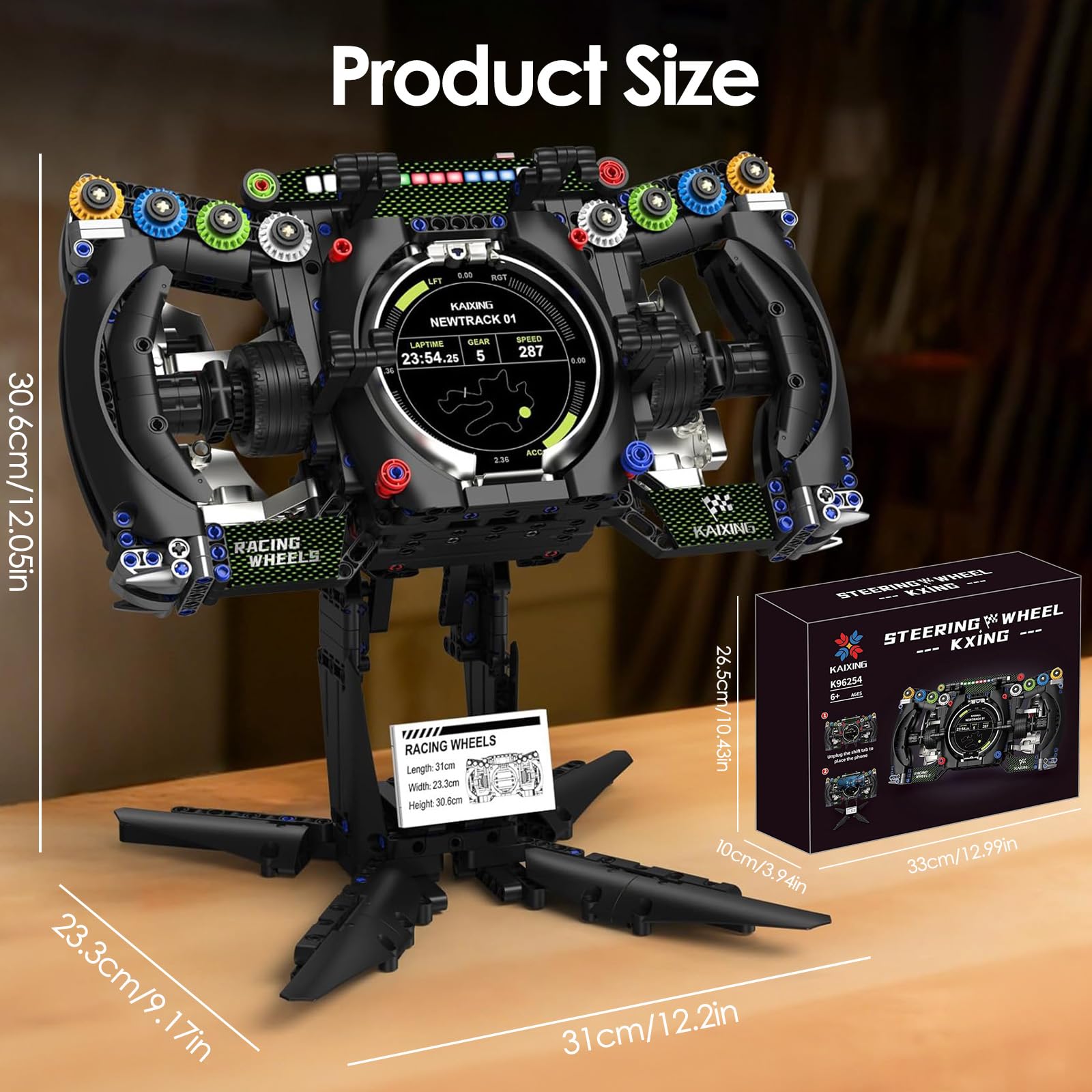 904 Pezzi Meccanici con Componenti Mobili, Modello da Collezione per Appassionati Corse, Racing Car Volante Building Set, Idee Regalo per Adulti, Adolescenti, Macchina da Corsa Automobilistico (A)