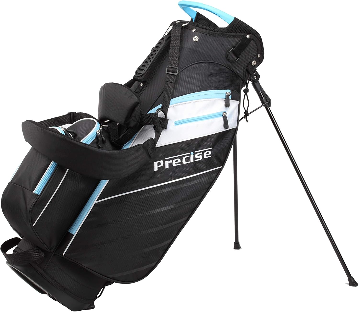 Precise AMG Ladies Womens Complete Golf Clubs Set Includes Driver, Fairway, Hybrid, 6-PW Irons, Putter, Stand Bag, 3 H/C's - Choose Color and Size! : Sports & Outdoors
