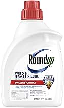 Roundup Weed and Grass Killer₄ Concentrate, Use Around Flower Beds and Trees, on Walkways, and in Other Areas in Yards, 64 fl. oz.