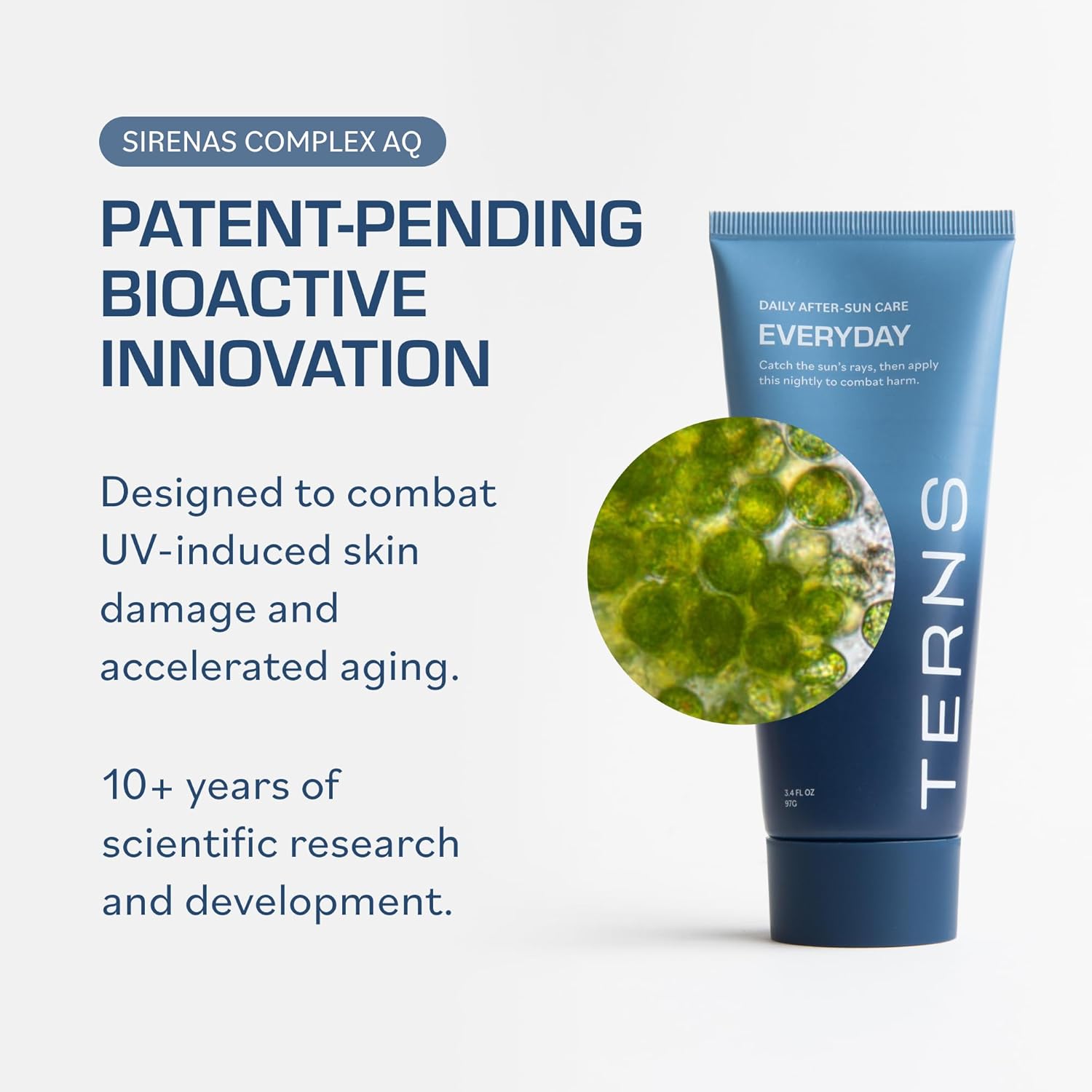 TERNS Everyday Advanced Moisturizer for Face & Body, Daily Skin Care Lotion for Men & Women, Marine Bioactive Skin Cream, Supports Firmness & Hydration, Travel Friendly, Natural Fragrance, 3.4 Oz - Image 7