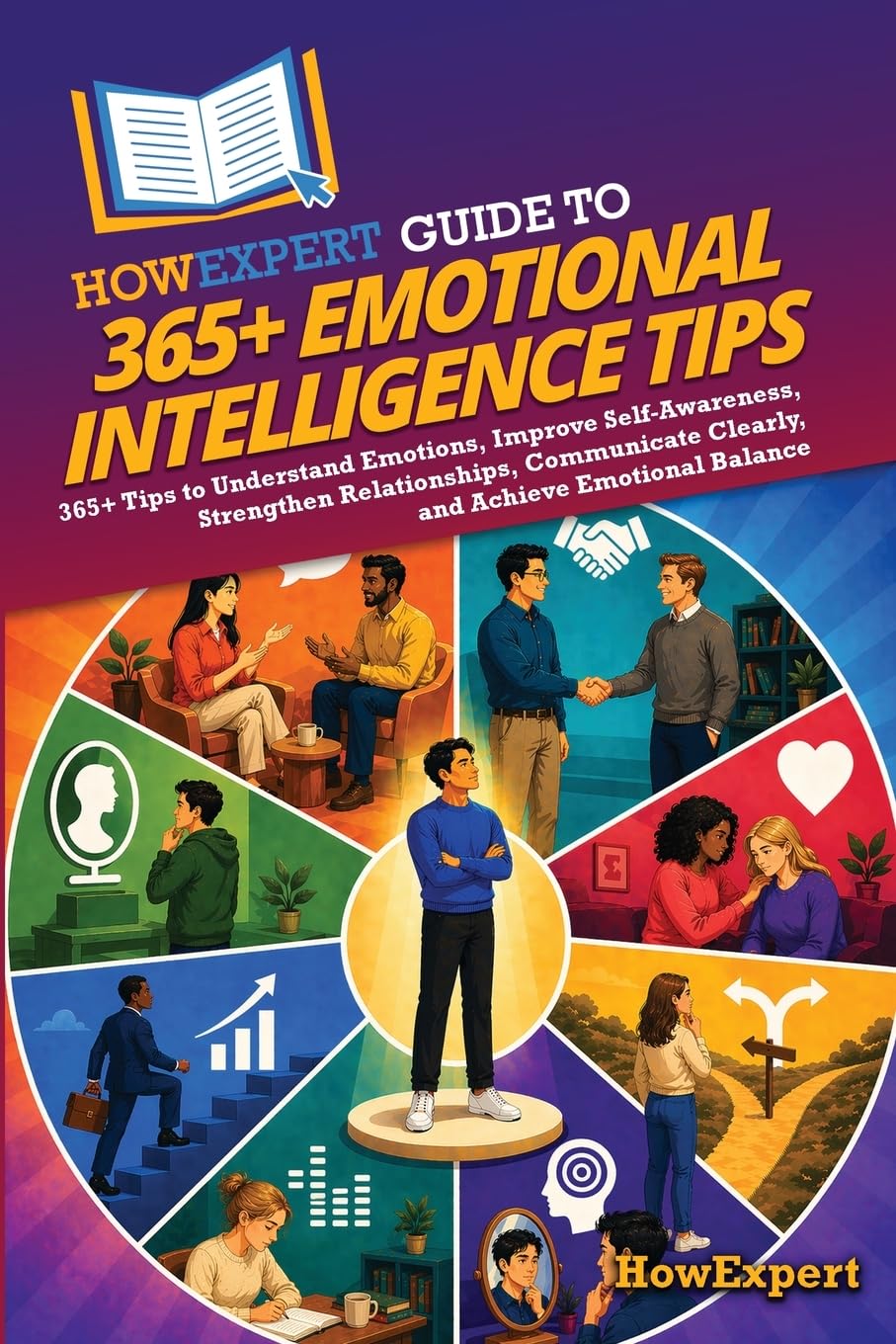 HowExpert Guide to 365+ Emotional Intelligence Tips: 365+ Tips to Understand Emotions, Improve Self-Awareness, Strengthen Relationships, Communicate Clearly, and Achieve Emotional Balance