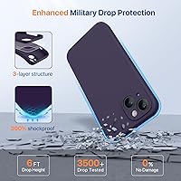 Vista 946 de Miracase Funda diseñada para iPhone 13 Pro Max con protector de pantalla, [forro de microfibra suave antiarañazos], funda protectora de silicona