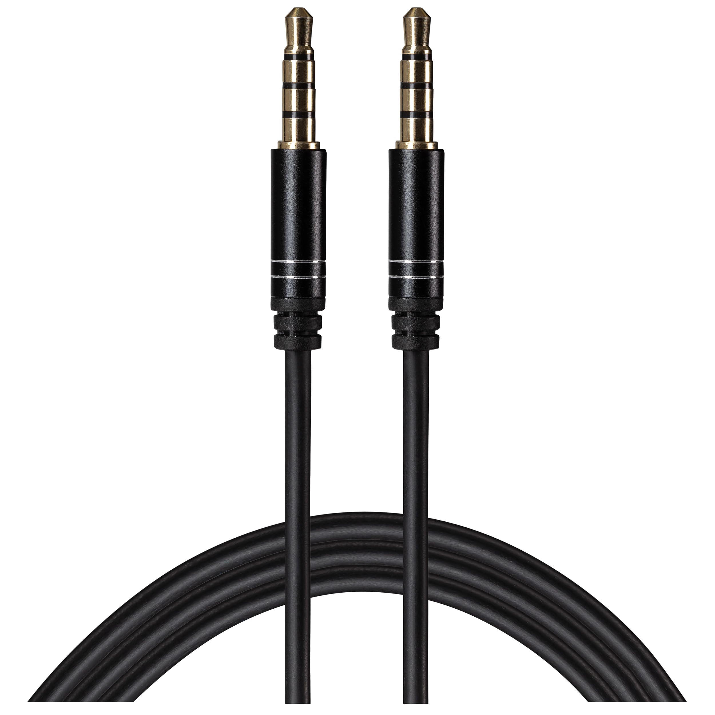 Maplin 3.5mm Aux Stereo 4 Pole TRRS Jack Plug to 3.5mm 4 Pole TRRS Jack Plug Cable, 3m