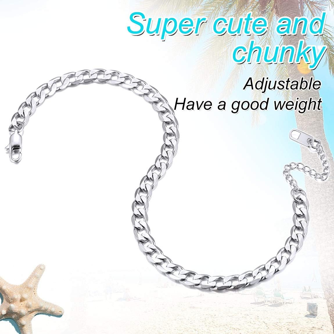 ChainsPro Heart Initial Ankle Bracelets for Women Ankle Bracelets for Women Beach Jewelry Gifts
