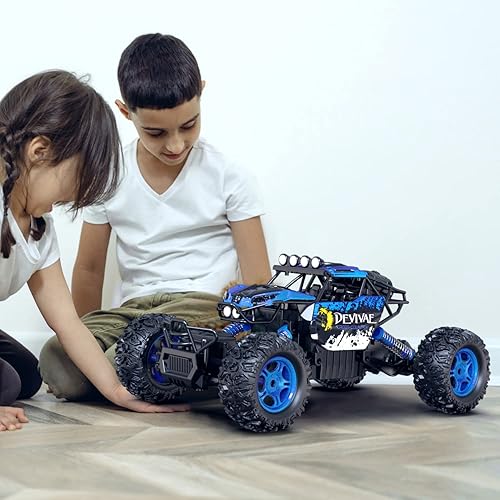 CROBOLL Auto de control remoto grande 112 para niños y niños con función de elevación coches RC 4WD camión monstruo eléctrico regalos de juguete 4x4