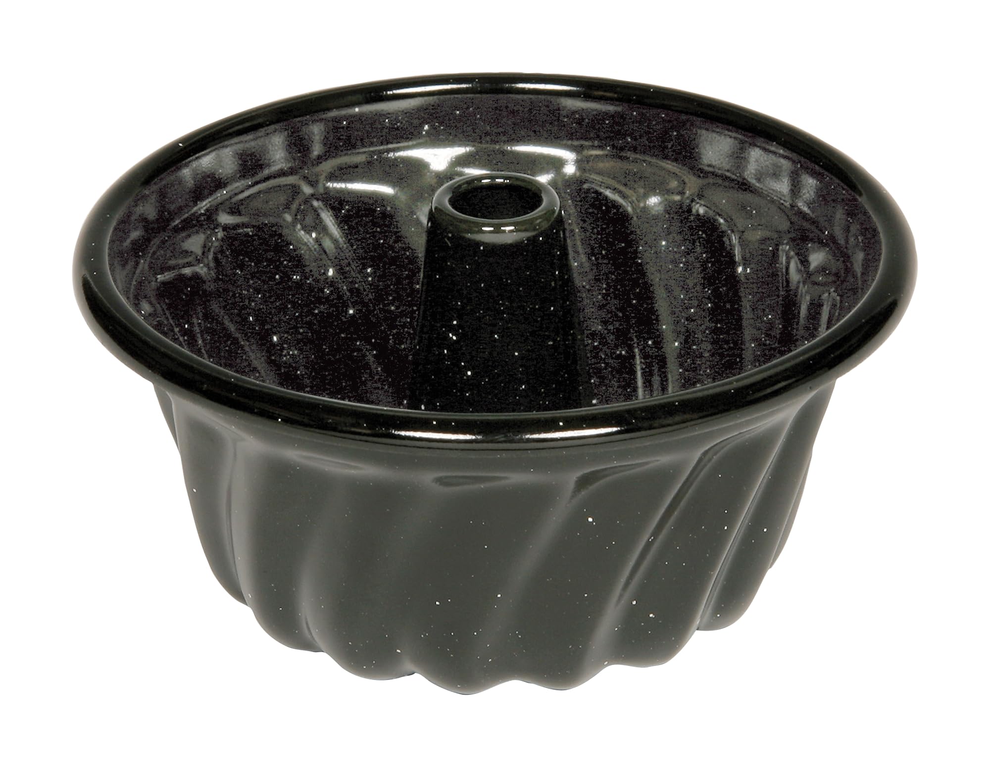 Riess 0548-022 klasyczne patelnie do pieczenia mini forma ciasta, średnica 12 cm czarna
