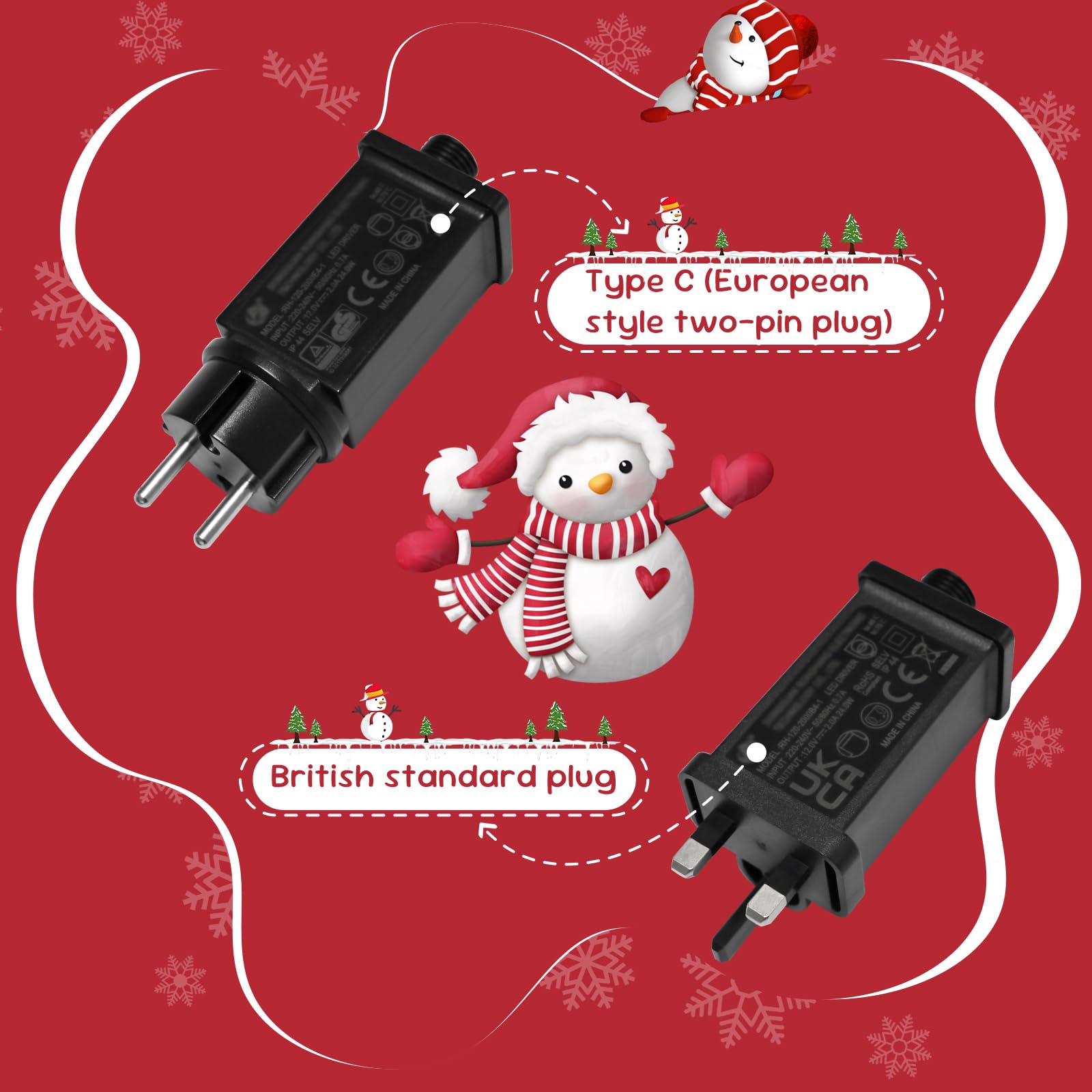 TRMESIA Decorazione natalizia gonfiabile di Babbo Natale da 1,2 m, con luci | Blow up Natale Babbo Natale Gonfiabes Build-in Luci LED per interni ed esterni Graden Prato Cortile Festa Decorazione Vacanze