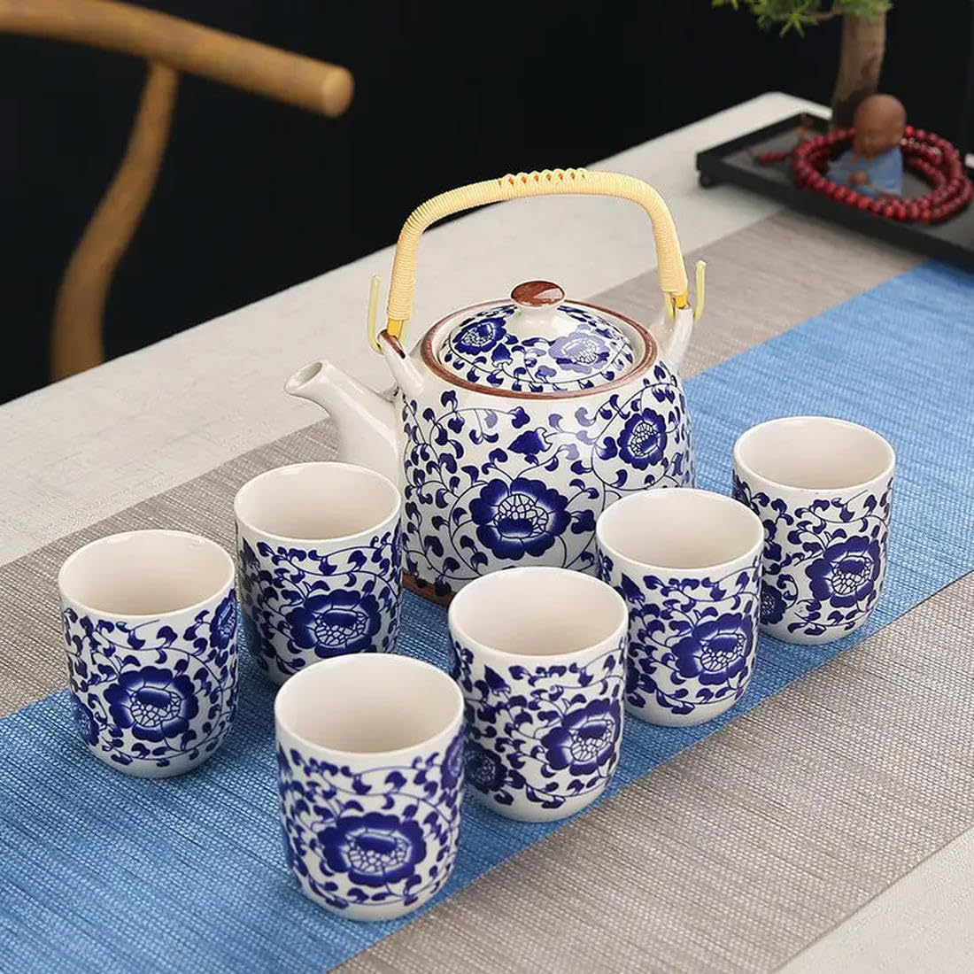 1 garnek 6 filiżanek kreatywny ceramiczny zestaw do herbaty ręcznie robiony dzbanek do herbaty kubek chińska porcelana prezent kung fu herbata kwiatowa herbata biuro podróż teaware