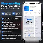 XTOOL Advancer AD20 PRO AI-Assisted OBD2 Scanner for Cars, Free Update, Wireless Diagnostic Tool with All System Scan, Check Engine Code Reader for iOS & Android, Oil Reset, Battery & Performance Test