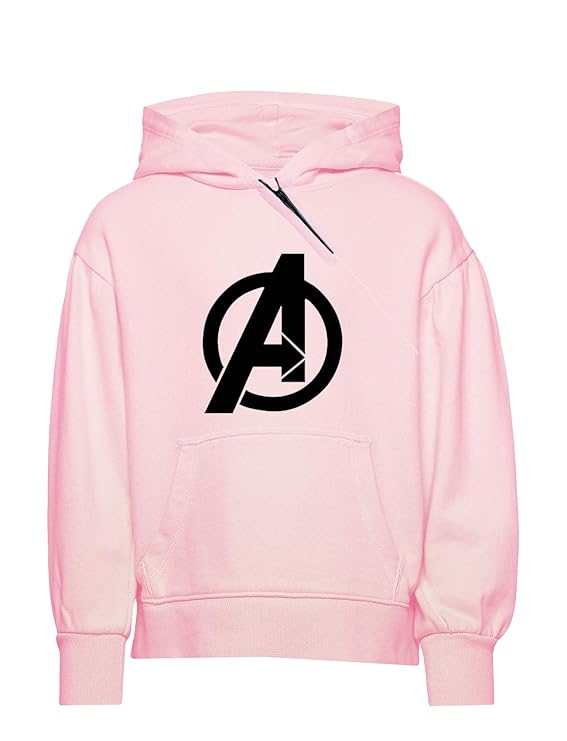 Unisex-Child Cotton Hooded Neck Avenger Printed Hoodie