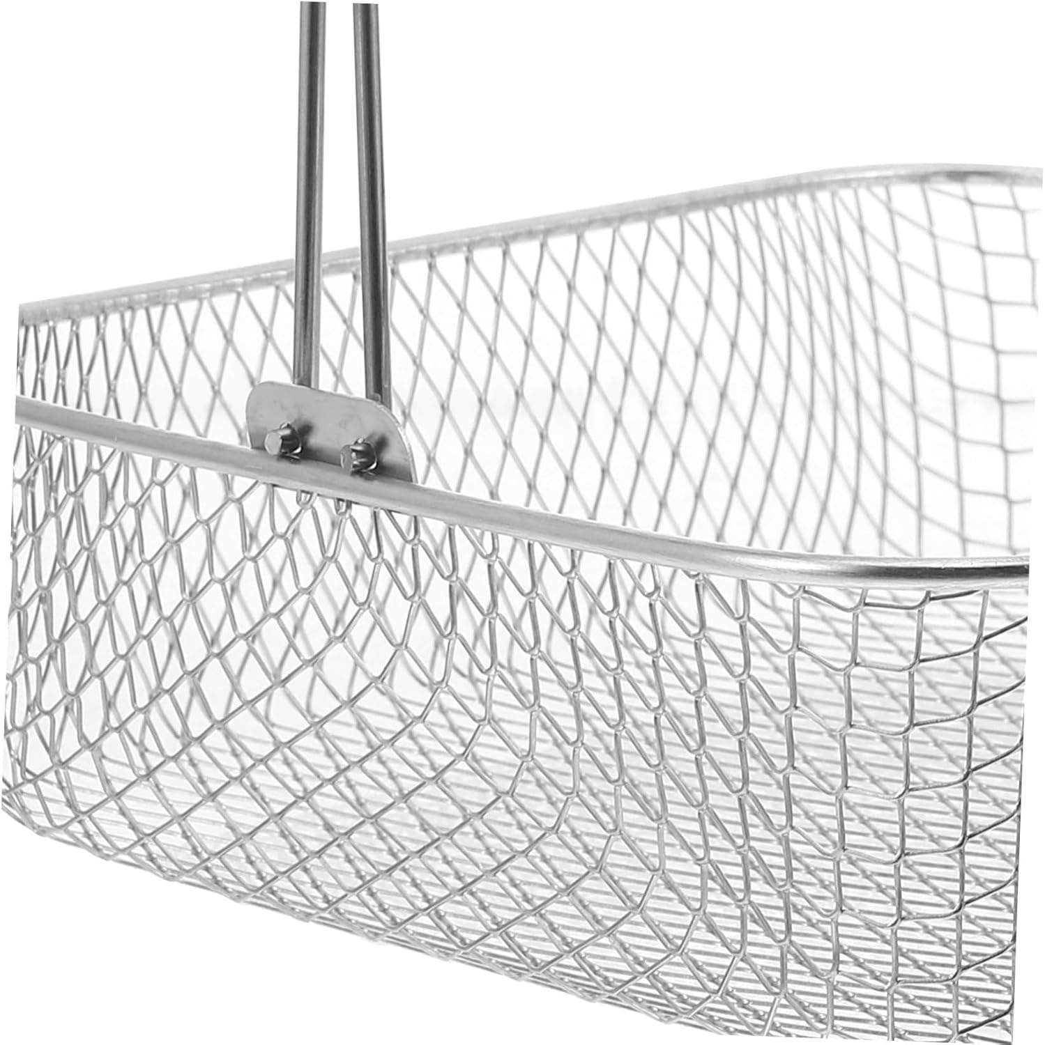 Detailed close-up of the handle attachment mechanism on the Zerodeko Air Fryer Basket