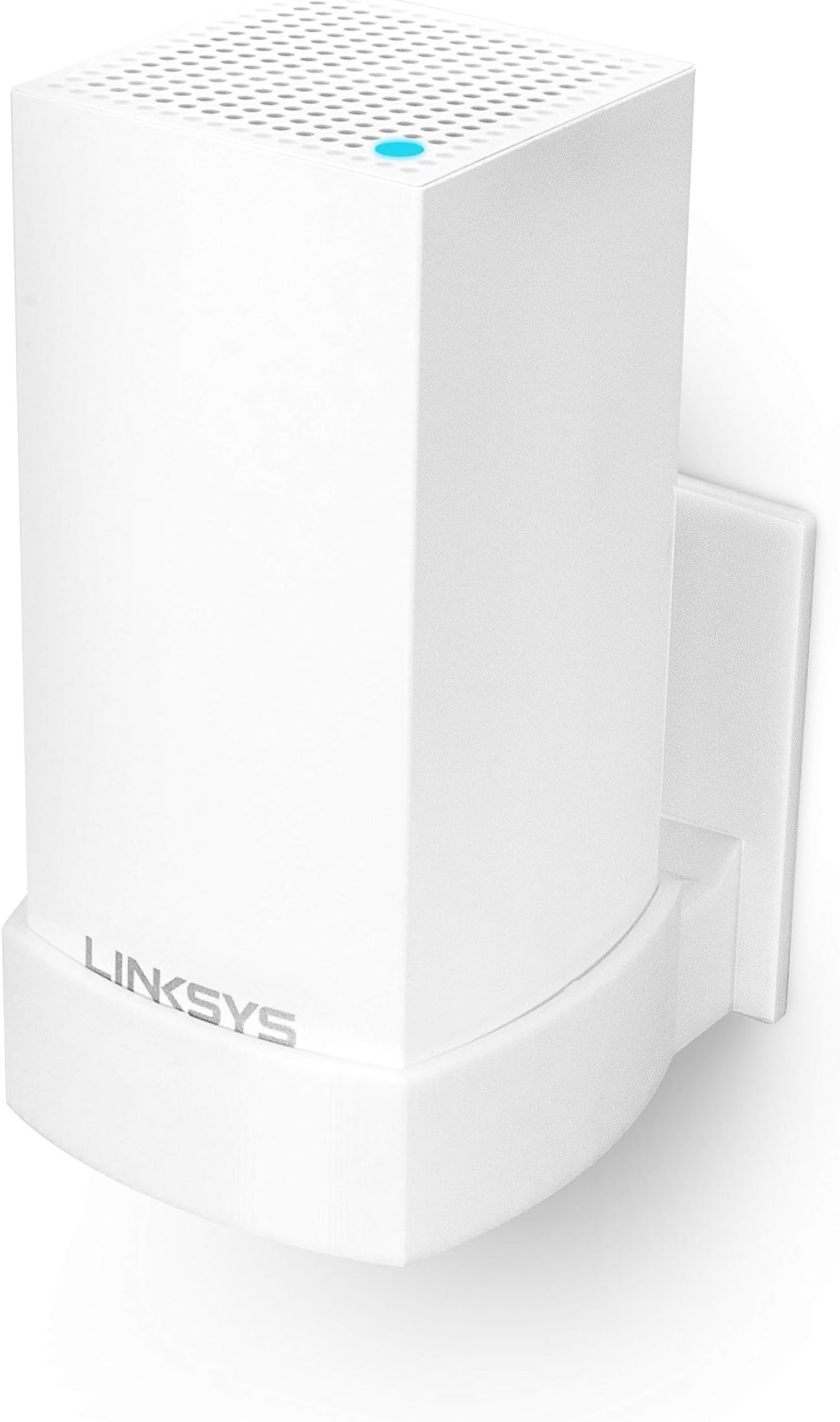 Screwless Wall Mount for Linksys Velop Home WiFi Mesh Holder, No Tools Required, Easy to Install, No Mess, Strong VHB Adheasive Mount, White by Brainwavz