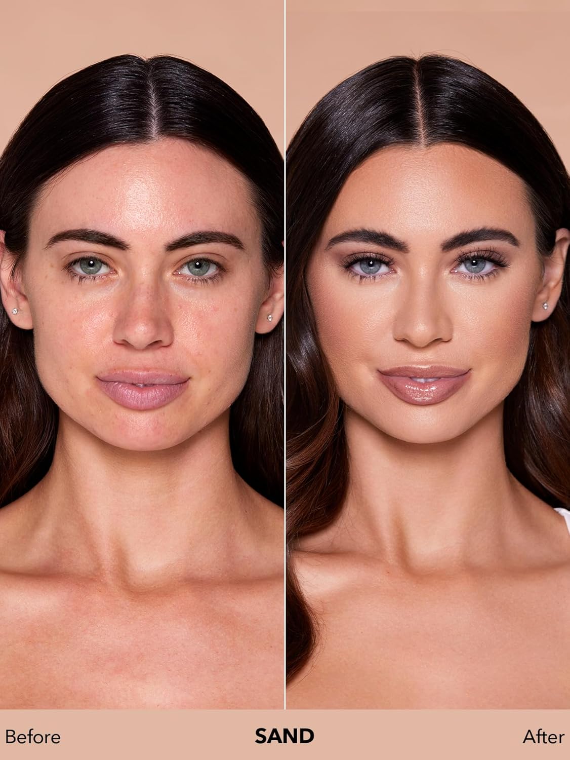 SHEGLAM Skinfinite Hydrating Foundation Flawless Dewy Foundation Hydrating Coverage Invisible Pore Concealer Pore-less Non-Greasy Lightweight Natural Soft Liquid Foundation-Sand - Image 3