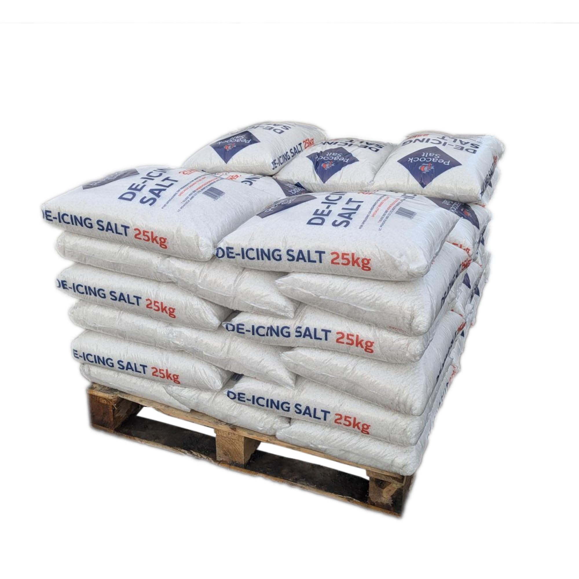 Peacock Salt Peacock De-Icing SaltPallet40 X 25Kg Bags (1000Kg) Rock Salt Grit For Clearing Roads Paths And Driveways from B&Q