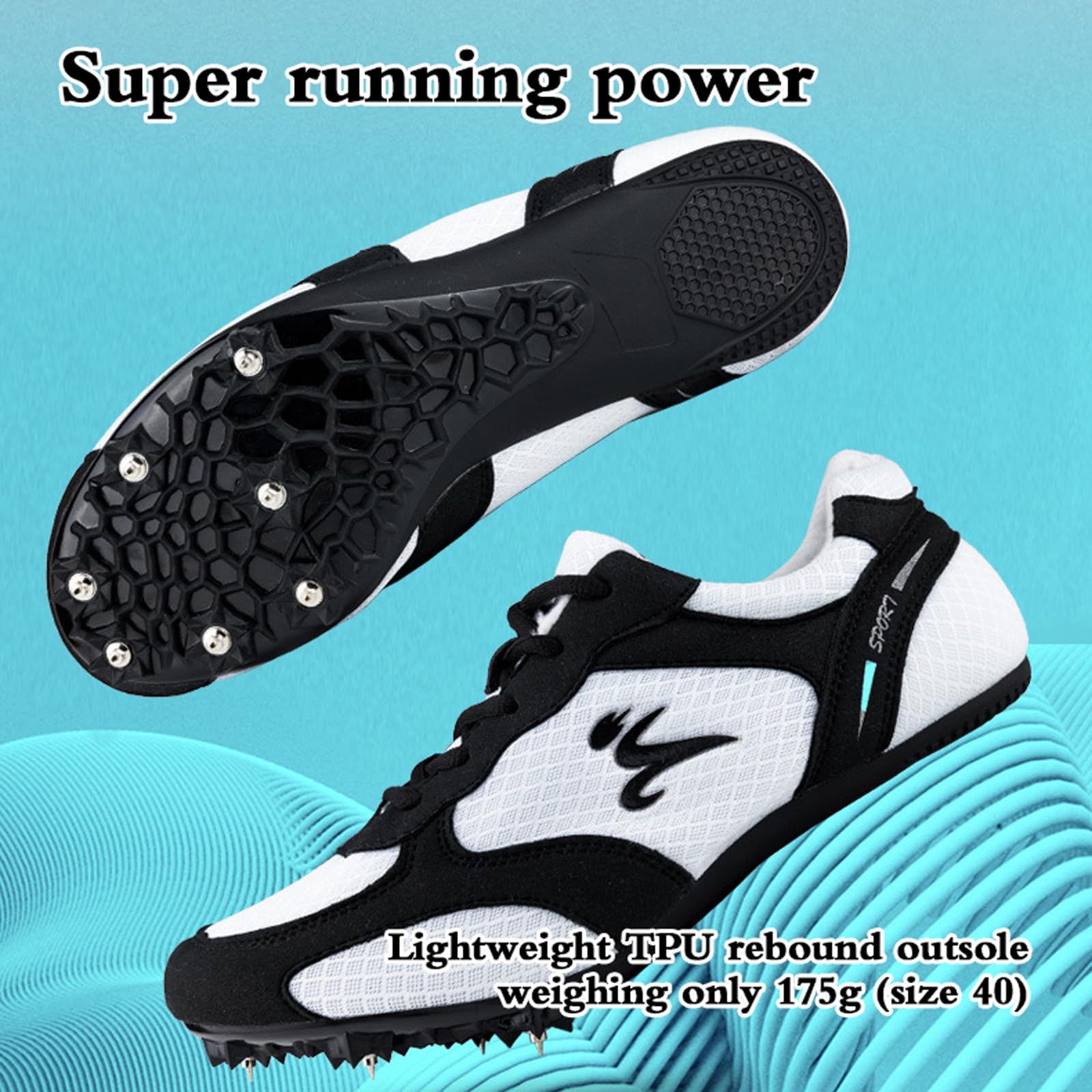 Pointes D'AthléTisme Hommes Femmes,Chaussures De Course à Pointes,Chaussures D'AthléTisme,Soulager La Fatigue,RéSistant à l'usure,for Hommes,Femmes,Enfants,GarçOns
