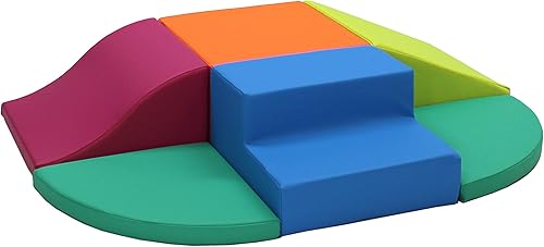 Factory Direct Partners 13021-LMRS SoftScape Playtime All Around Climber - Escalador para bebés y niños pequeños que gatean, espuma suave, juego