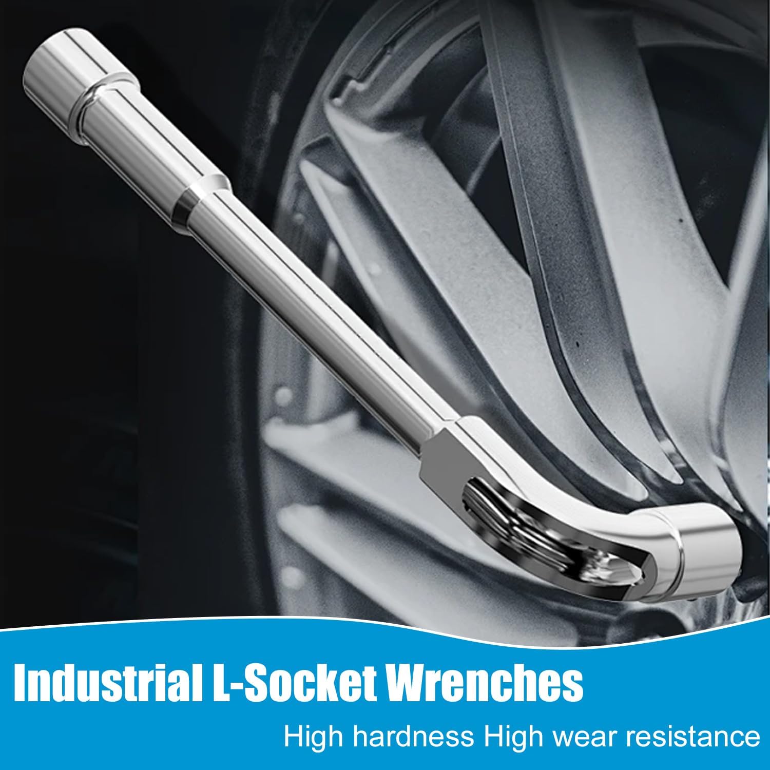 2 Pieces L-Shaped Hex Socket Wrenches, Easy to Use, Wide Range of Applications, Pipe Wrench Set, for Mechanical Repair Tools (10 mm, 18 mm) (Silver)