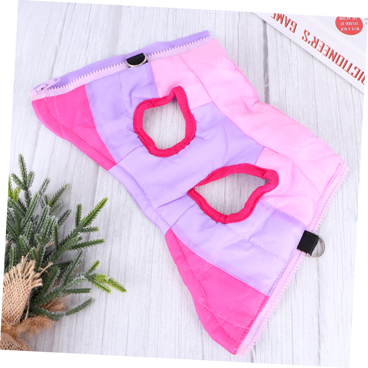 3 Stücke Hund Mantel Beine Hund Regenmantel Weste Warme Haustier Mantel Pet Supplies Größe Xs Rosy Und Grau