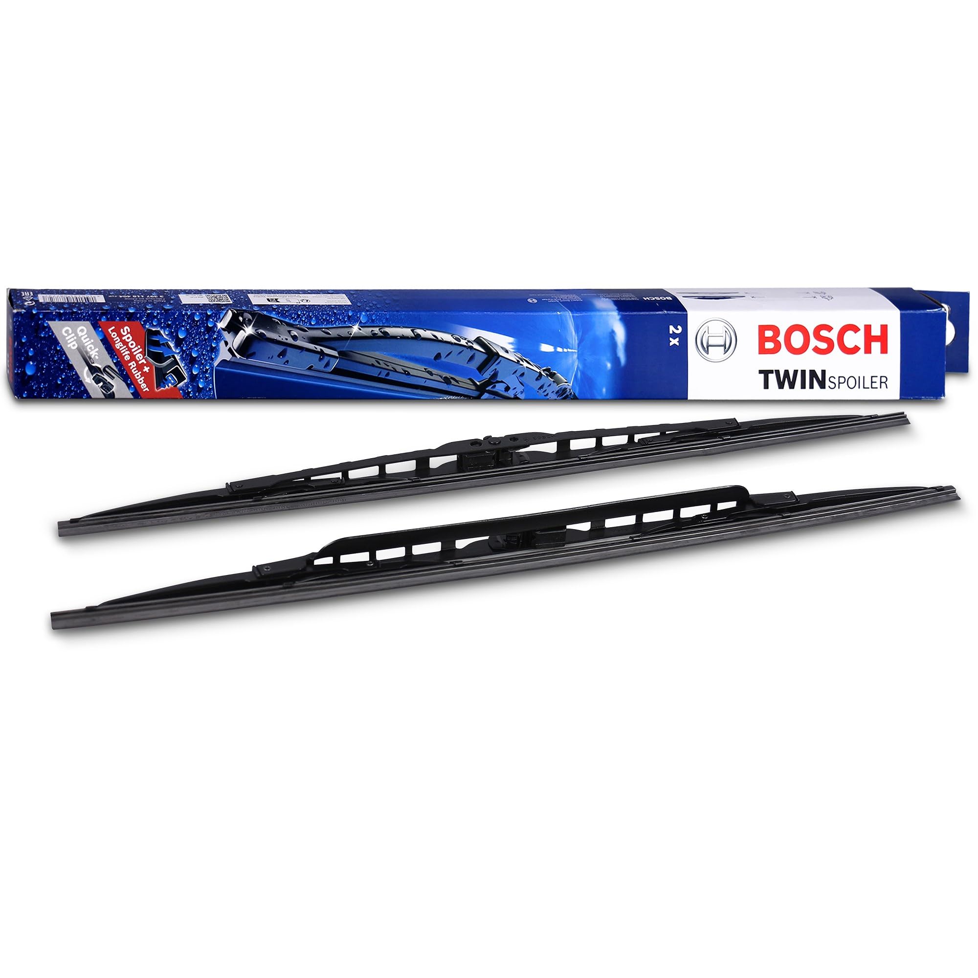 Bosch Wiper Blade Twin Spoiler 480S, Length: 475mm/475mm – Set of Front Wiper Blades