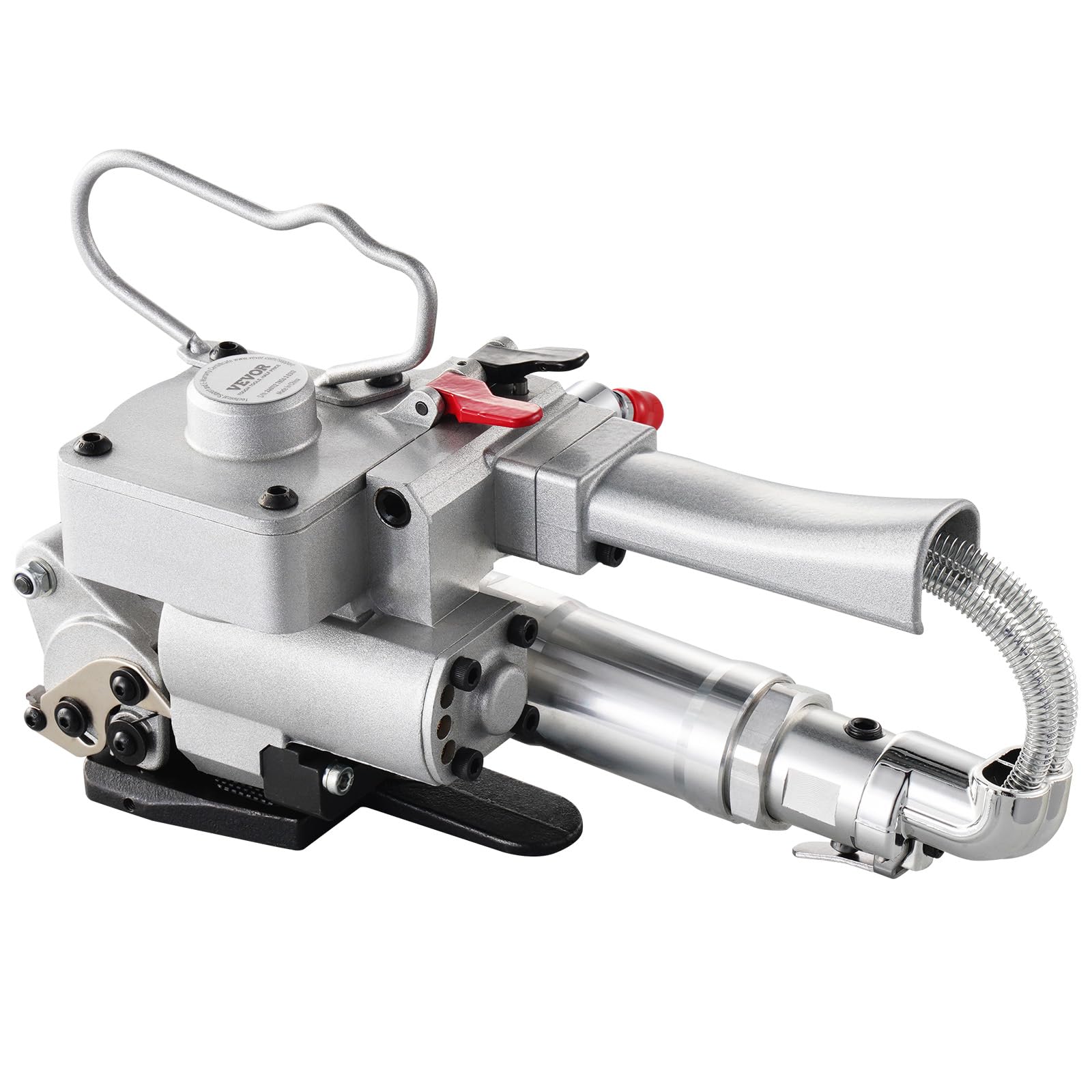 VEVOR Outil de cerclage pneumatique, pour bande en plastique PET de 19 mm à 25 mm de largeur, machine de cerclage d'emballage automatique, avec tension maximale de 4000 N, kit de cerclage portable