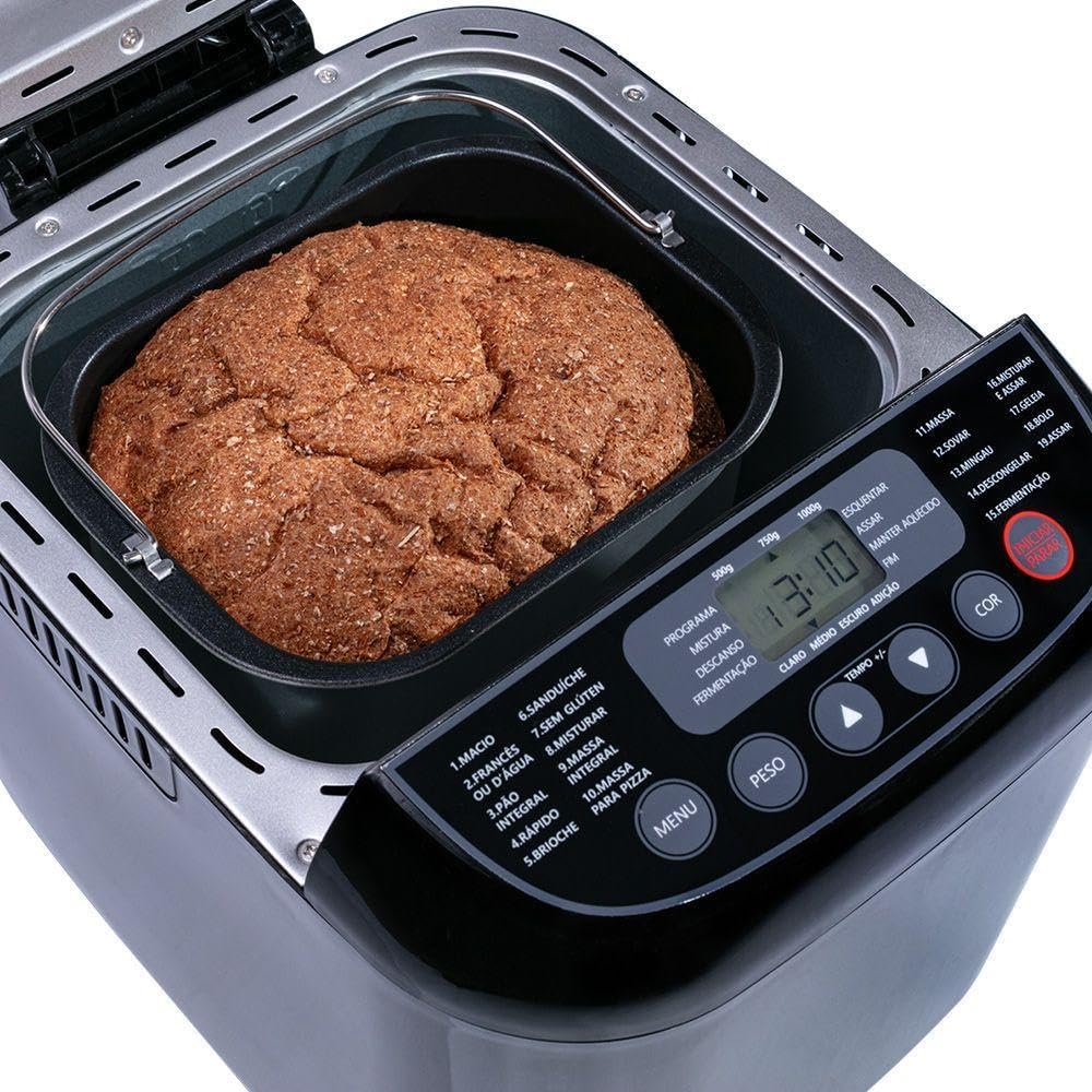 Freshly baked bread inside the Gallant Bread Maker pan