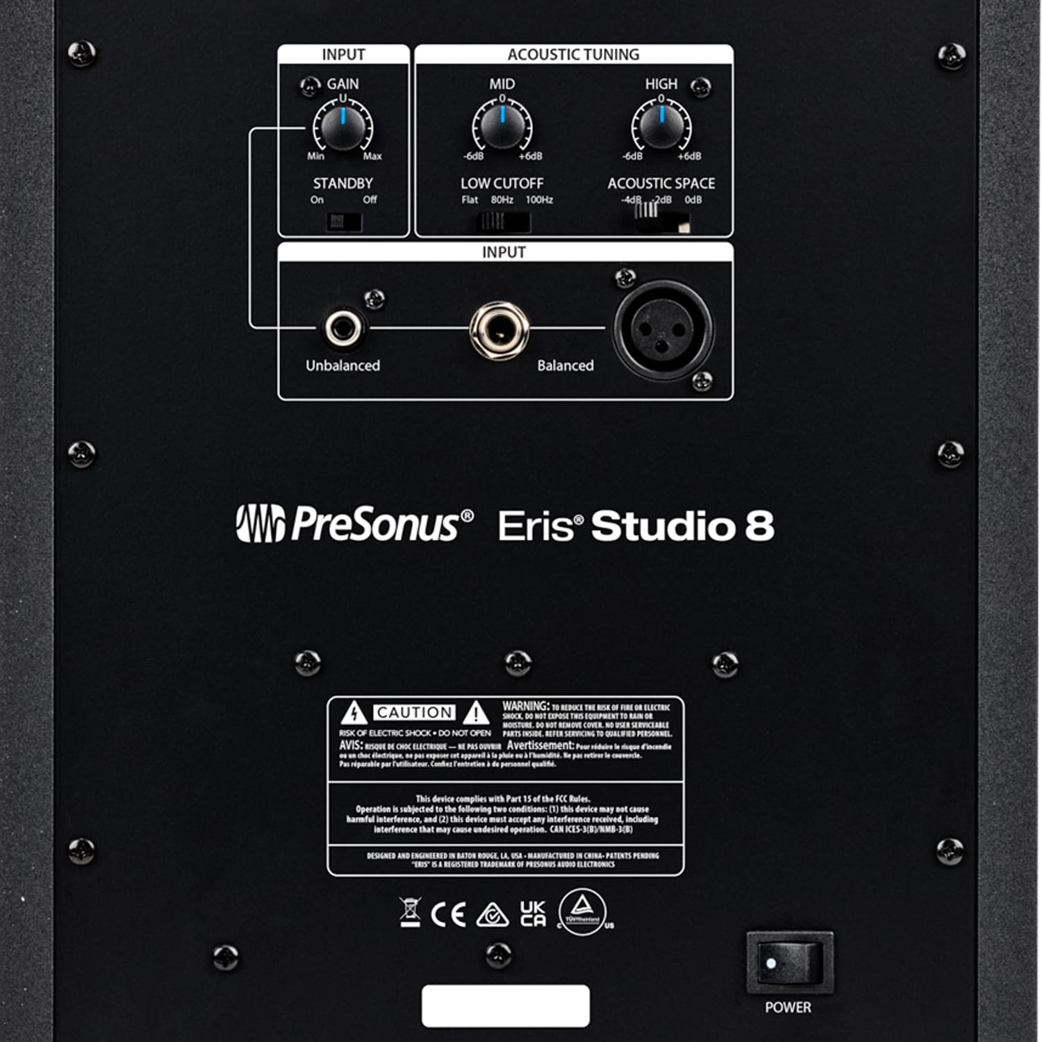 PreSonus Eris Studio 8 - Altavoces para monitor (8 pulgadas, 1 par, subwoofer Eris Sub 8 BT y 2 cables jack keepdrum)