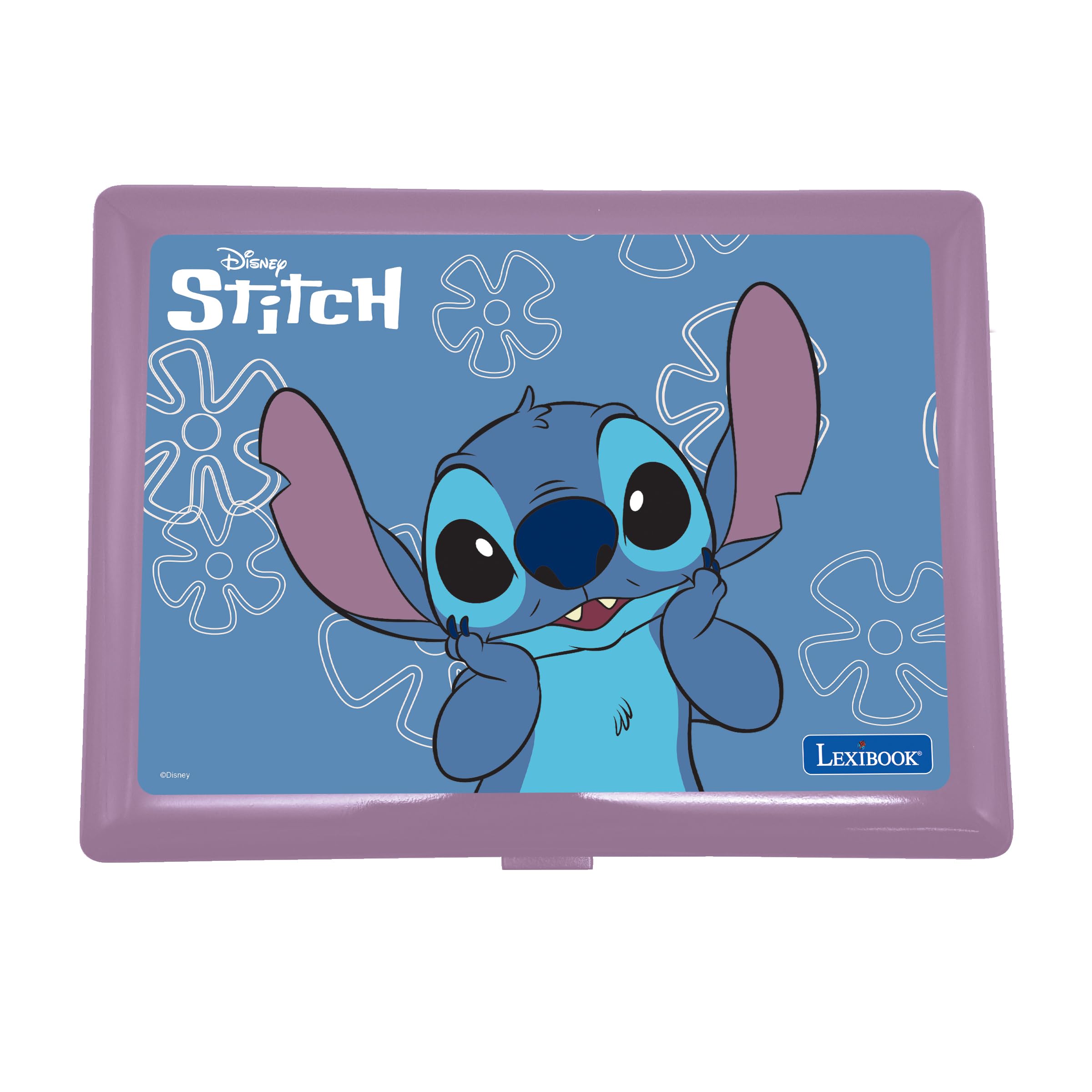 Lexibook, Disney Stitch, Computer educativo bilingue Stitch con 170 attività Inglese/Italiano, JC599Di5