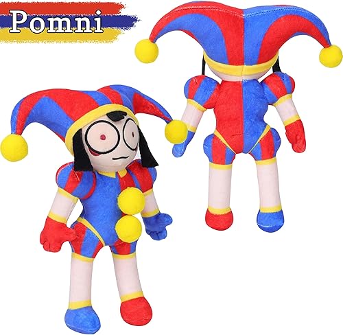 Miniatura 2 de Pomni - Peluche de Jax, juguetes de peluche de terror, almohada con imagen de dibujos animados, regalos para niños y jóvenes fanáticos (3 piezas)