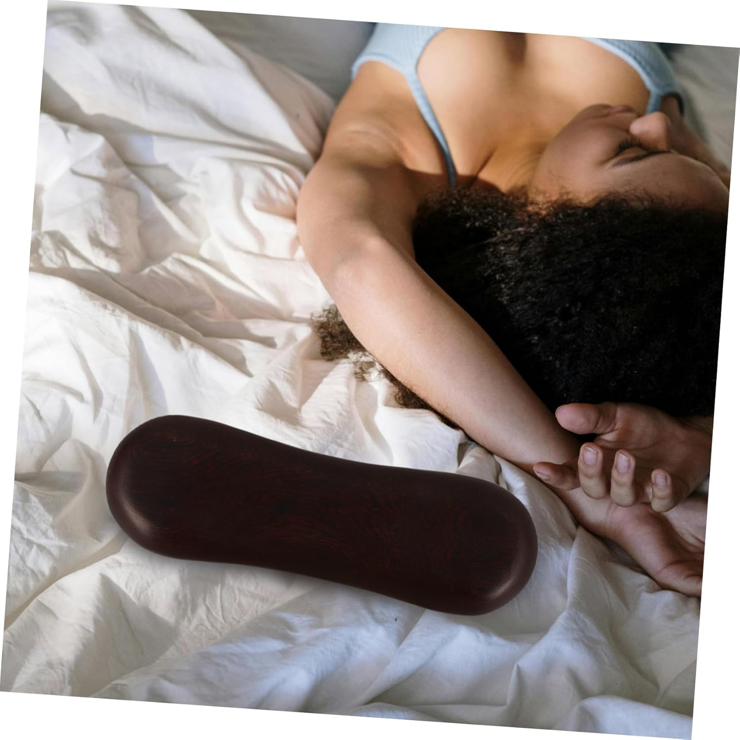 Steam Room Wood Pillow Neck and Cervical Pillow for Relaxation Natural Solid Wood Material