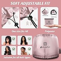 Vista 7 de Accesorio para secador de pelo de capó, suave, ajustable, extra grande, para acelerar el tiempo de secado en casa, fácil de usar para peinar, rizar