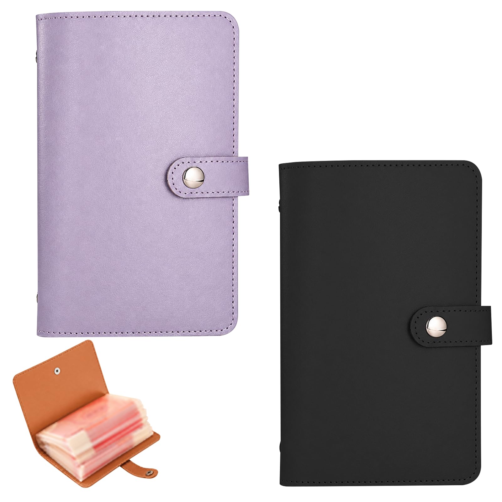 2 Pack 100 Envelopes Money Saving Challenge Wallet, Money Saving Wallet