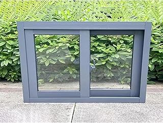 Sliding Window, Lockable Casement Window for Garage & Mobile Home, Horizontal Design, Easy Installation