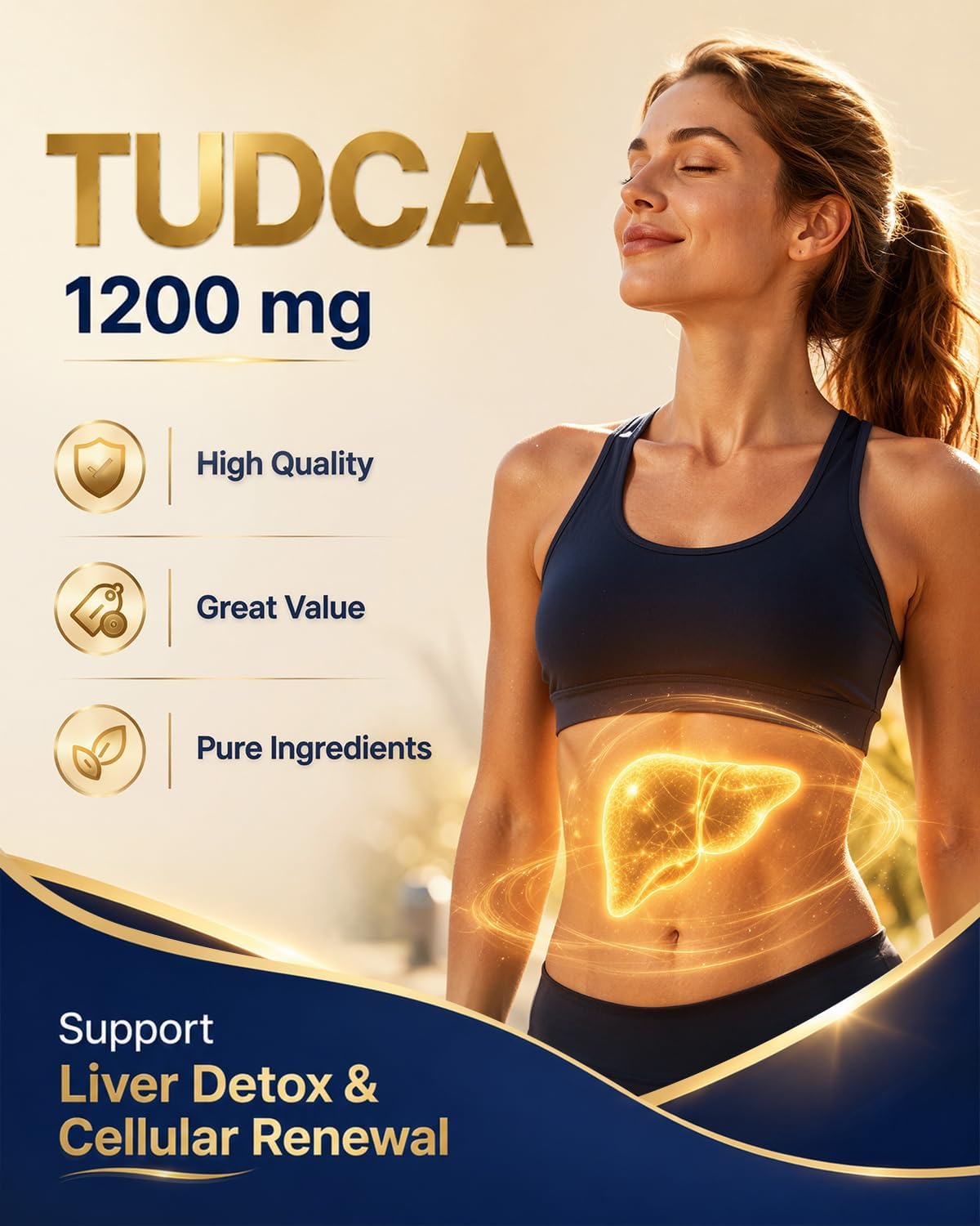 Ultra Pure TUDCA Supplement 1200mg, 120 Vegetarian Capsules — Amazon image 7