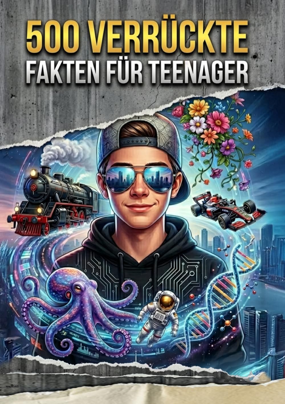 500 verrückte Fakten für Teenager: Geschenkbuch für neugierige Teenager und Junggebliebene mit Nerd-Hobbies (Technik, Eisenbahn, Modellbau, Garten). Perfekte Geschenkidee ohne Bildschirmzeit