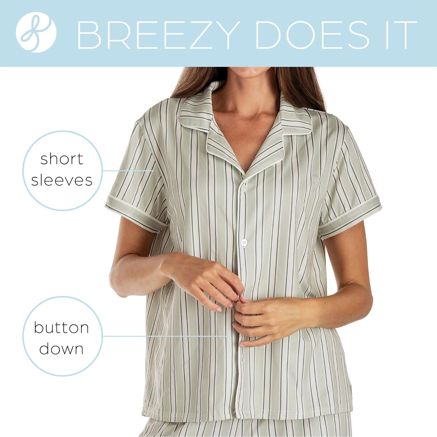 Hello Mello Lounge Short Sleeve Soft Pajama Top for Women - Image 2