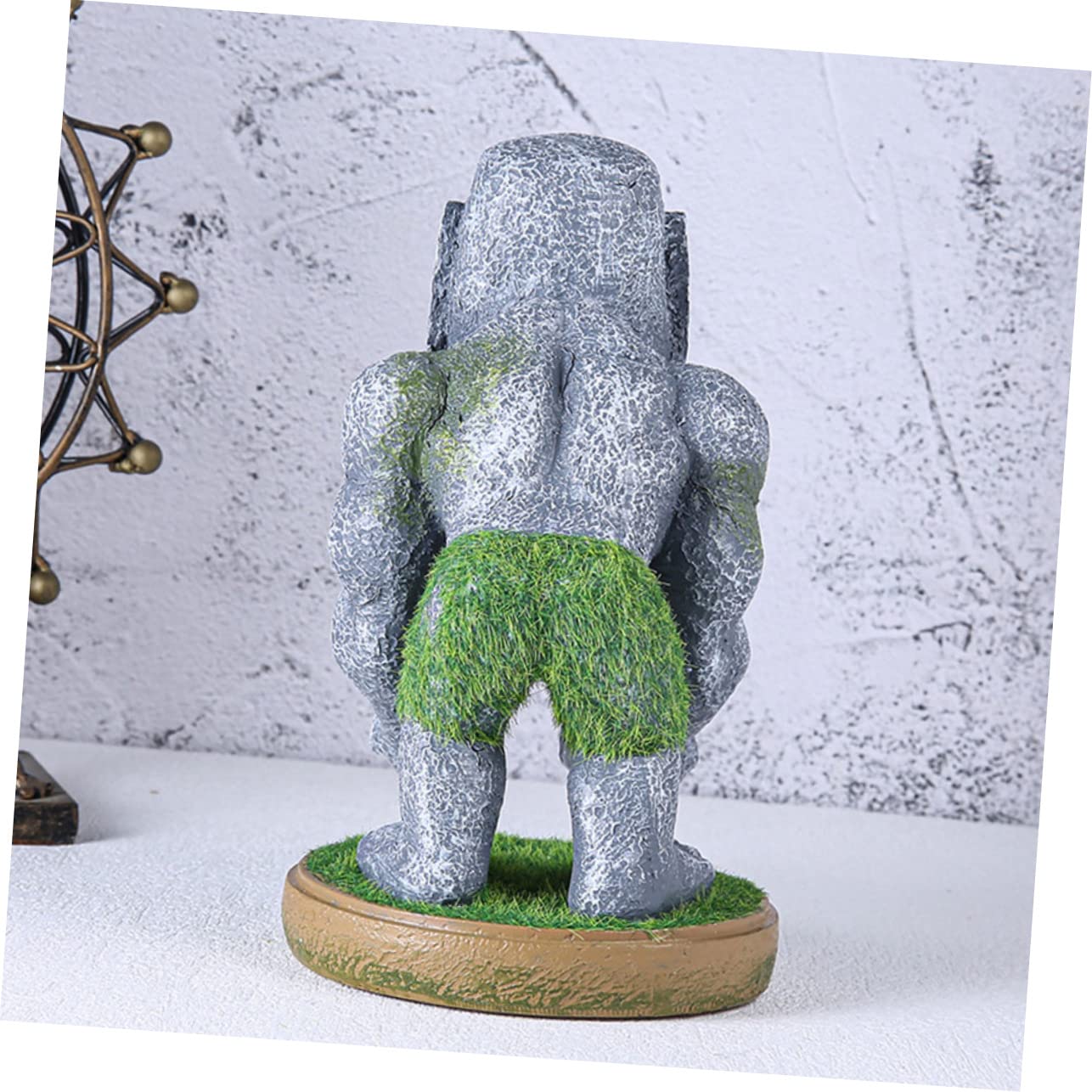 Mikikit Controller Accessorio per a Supporto Forma Gioco Resina in di Statua Moai, Decorativo Pratico Unico Scrivania e Casa Gamer