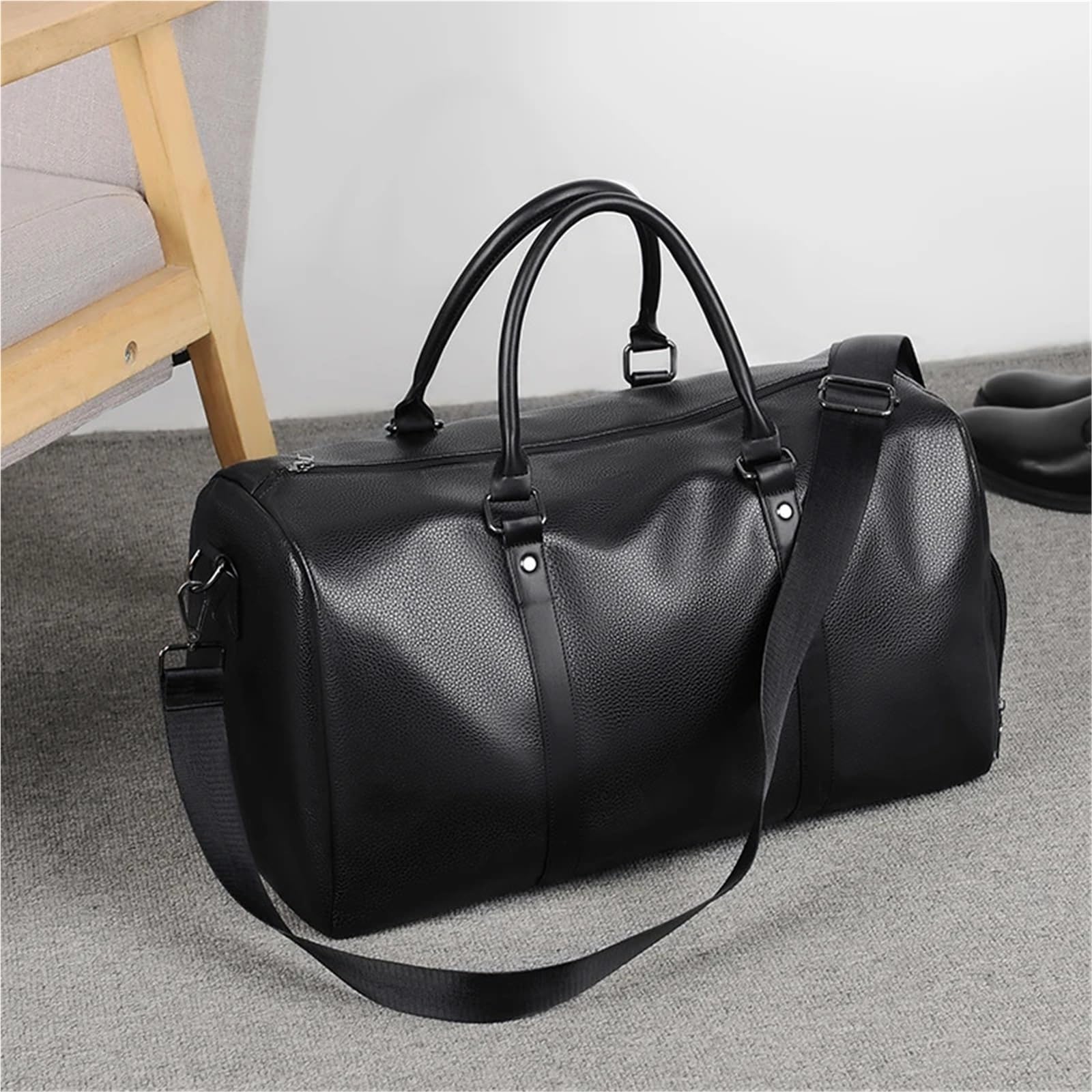 Borsone da Viaggio Borsa da viaggio unisex di grande capacità Borse palestra sportive for donne Borsone notturno con scomparto for scarpe