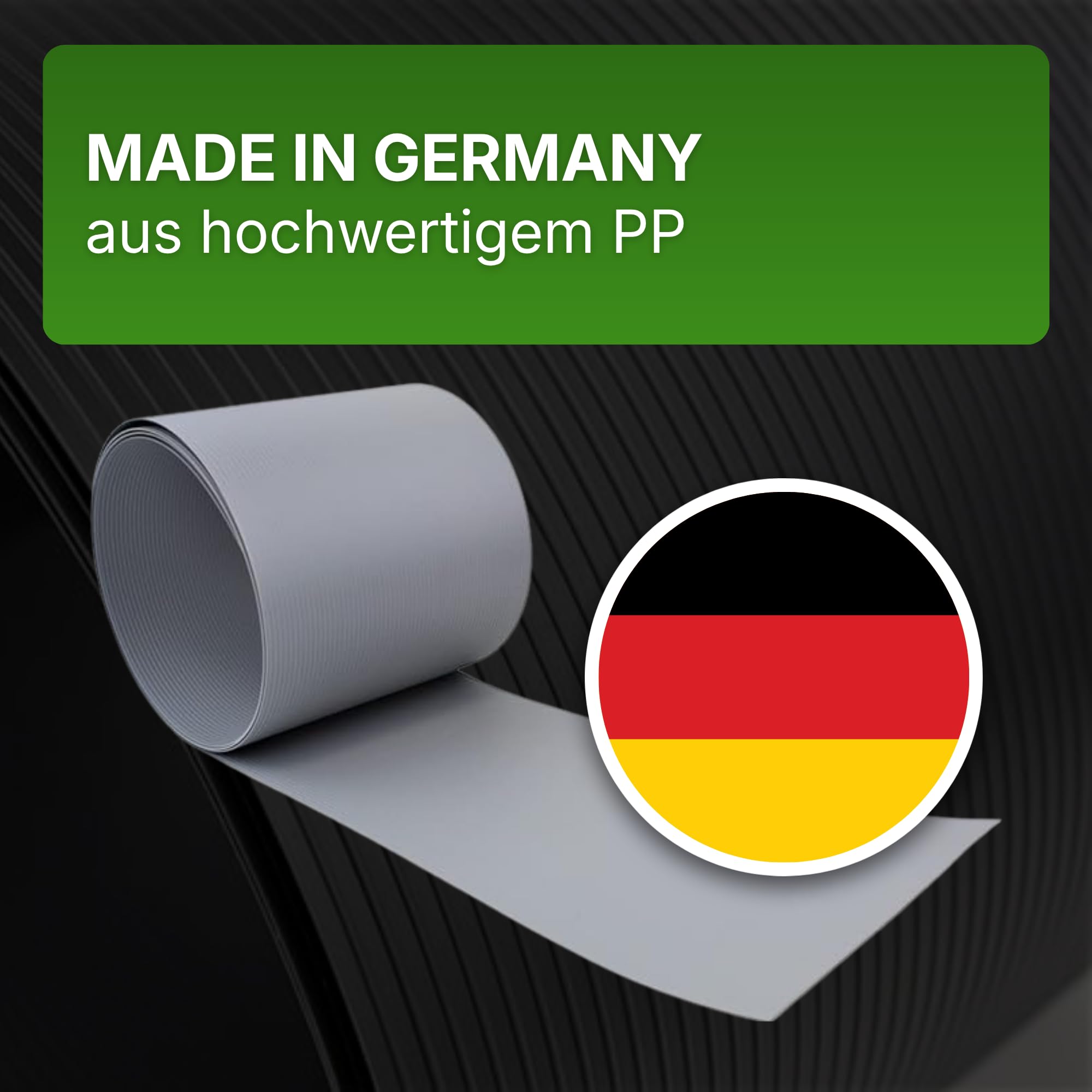 Gartenwelt Riegelsberger PP Sichtschutzstreifen Fenstergrau 10 Stück
