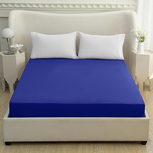 Miniatura 2 de Mocassi - Sábana bajera ajustable de tamaño King, fresca, profunda caída lateral de hasta 16 pulgadas, 1800 hilos, suave, resiste arrugas, una