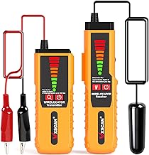 F04 Underground Wire Locator Tracer Tone Generator Kit and Probe with Earphone, Buried Wire Tester for Locating Breakage Cables & Wires Dog Fence Cables