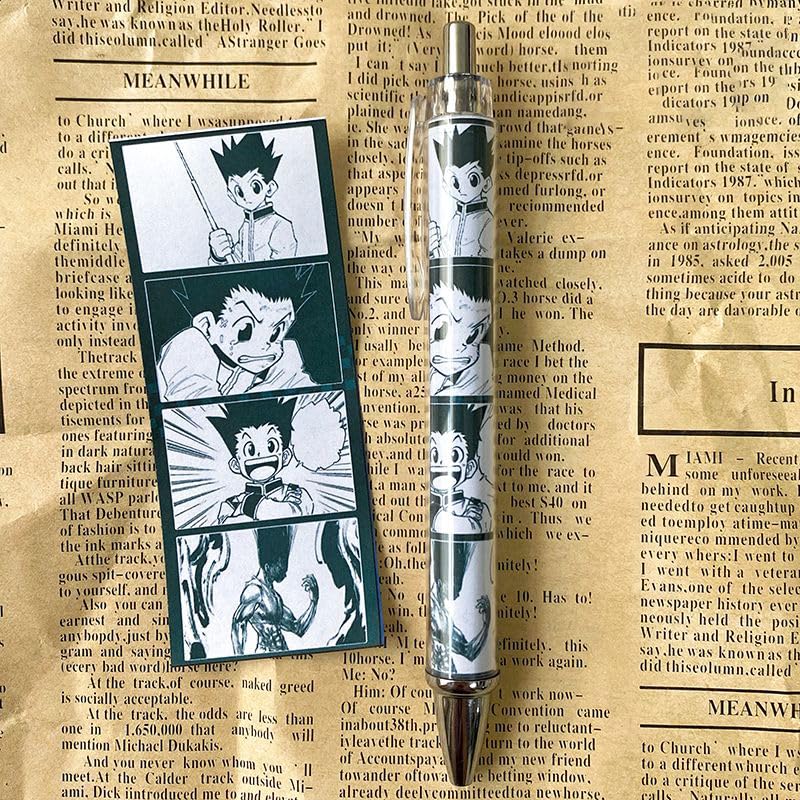 Amazon.co.jp: ハンターハンター 中性ボールペン 4本入 0.5mm 黒 萌え