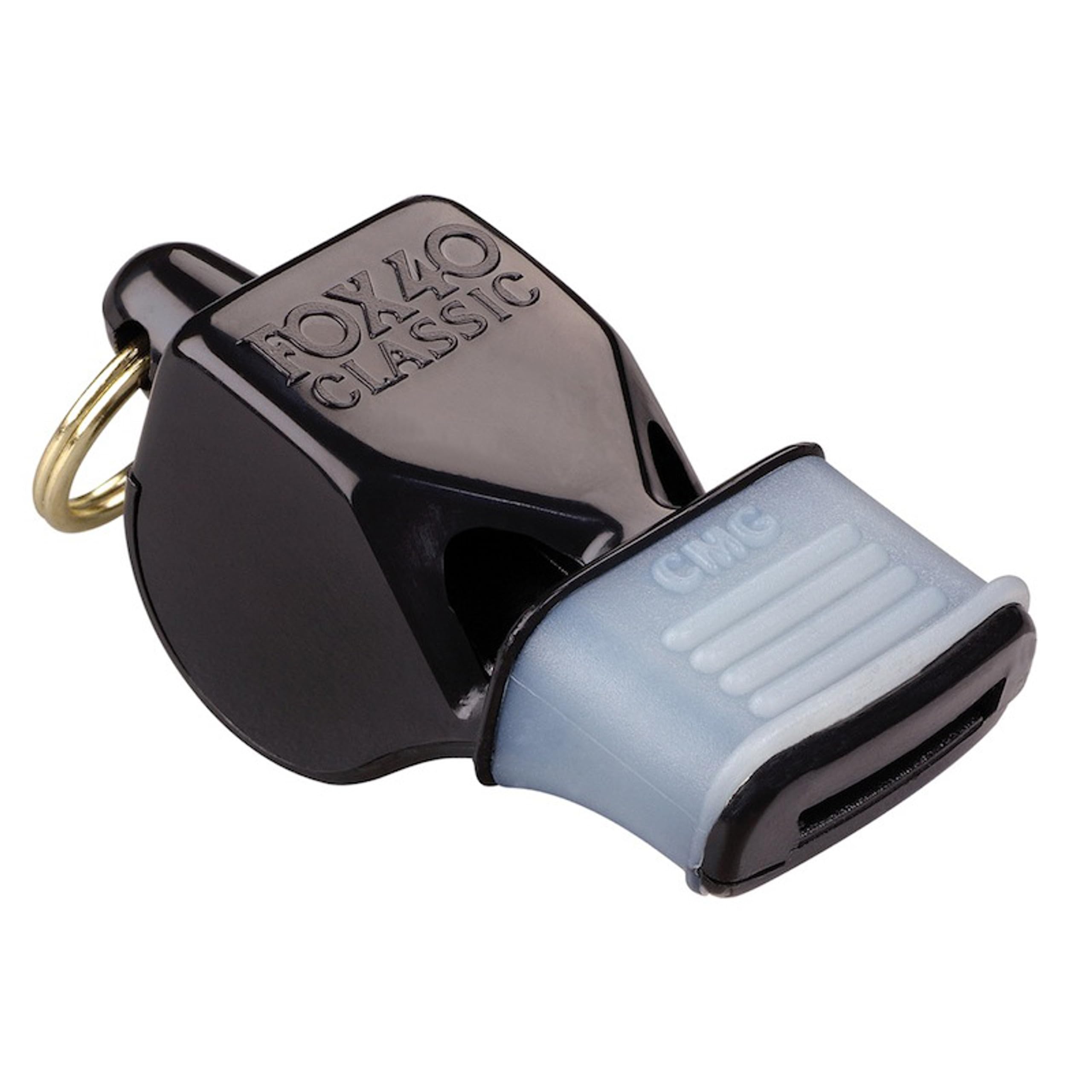 FOX40 Classic Silbato para Entrenador Árbitro Deportivo Profesional, Cordón Resistente, Negro