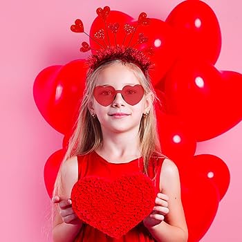Amazon.com: ChristmaxStore Valentine Heart Headband and Heart